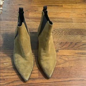 Acne Suede Pointed Toe Boots